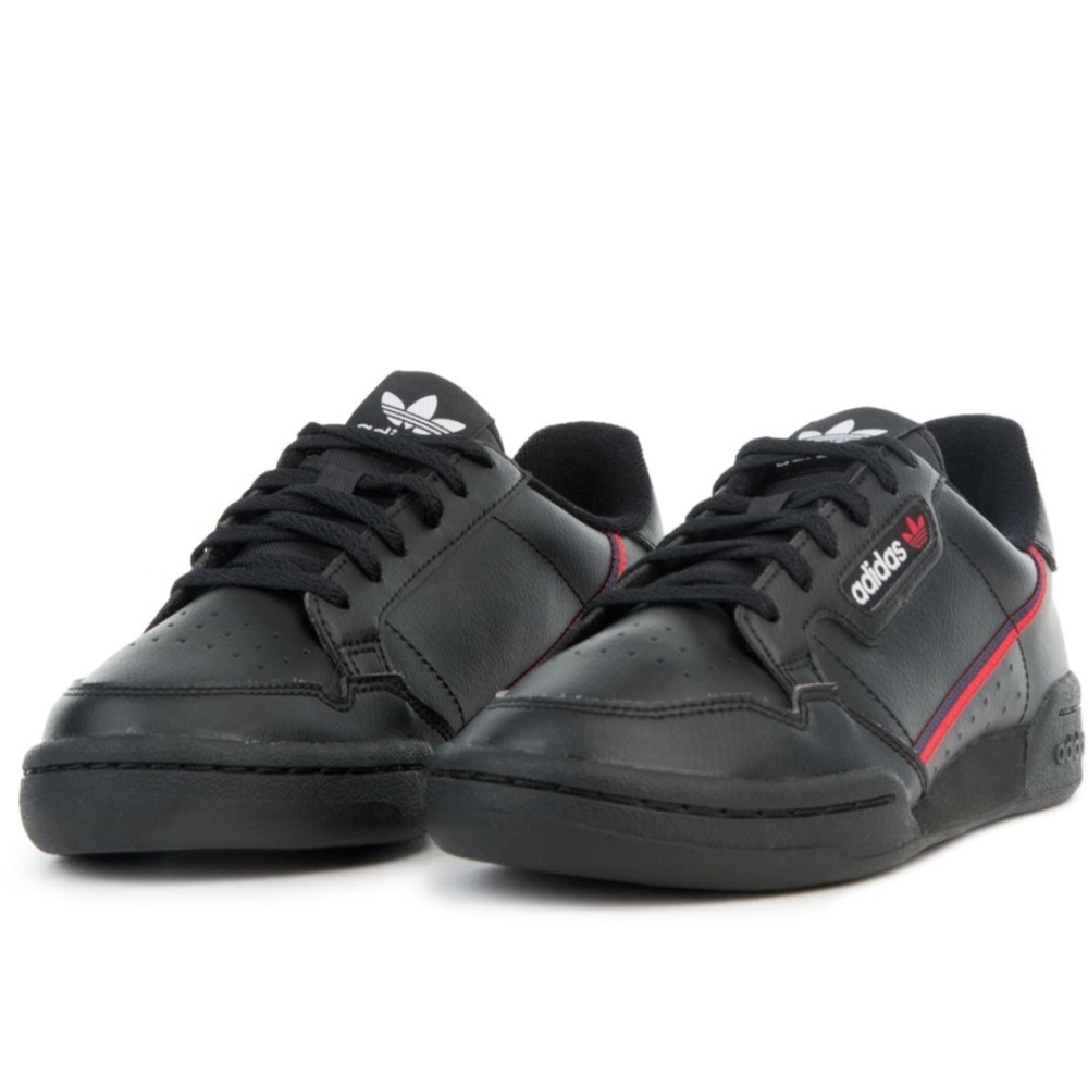 Adidas Continental 80 J in Black and White